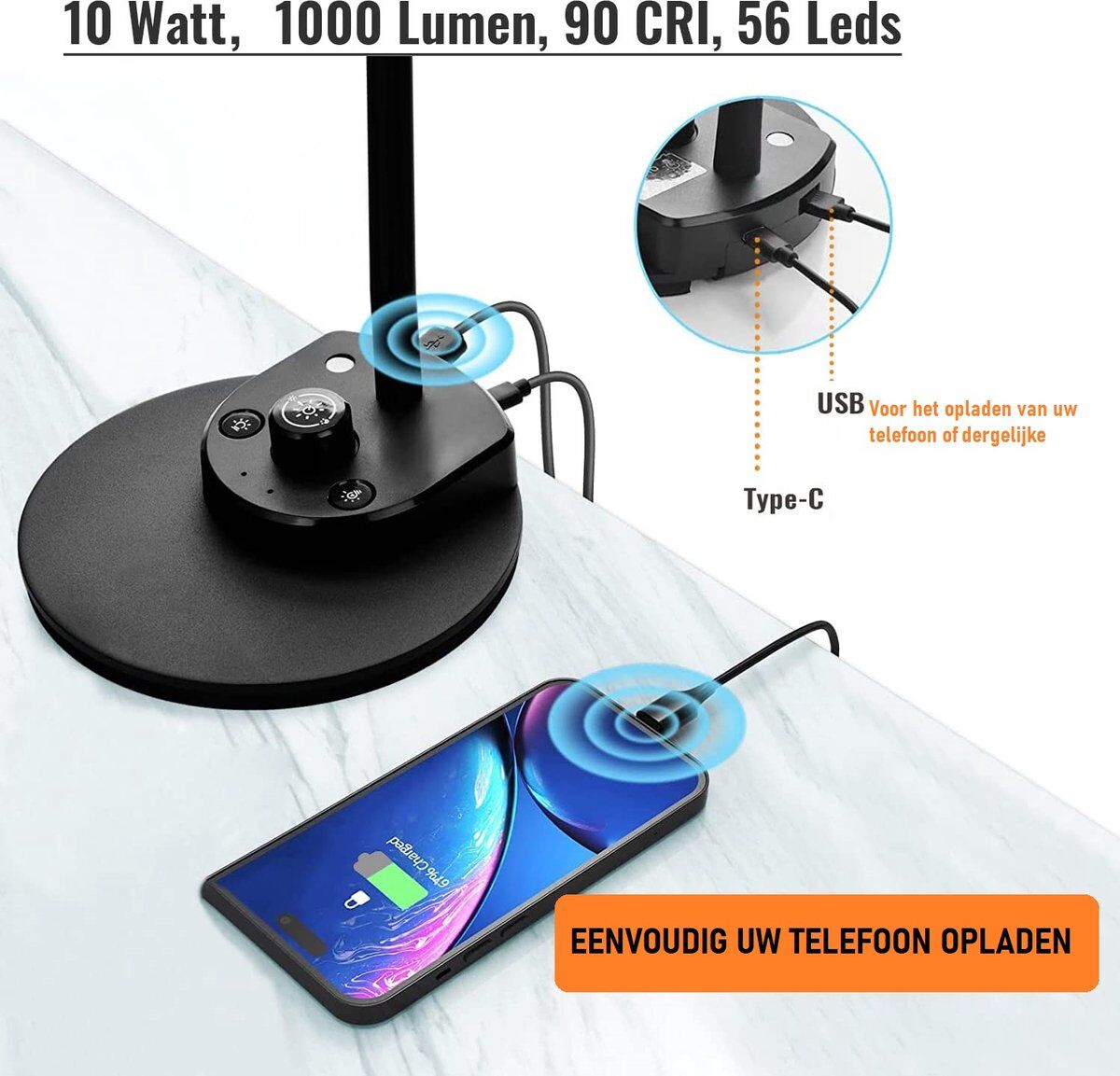 Bureaulamp LED – Dubbele led