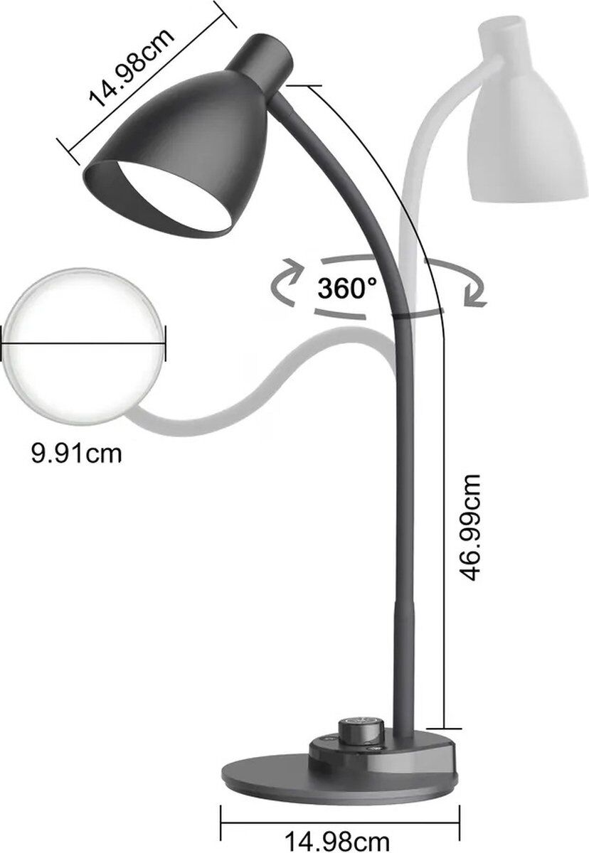 Bureaulamp LED – Dubbele led