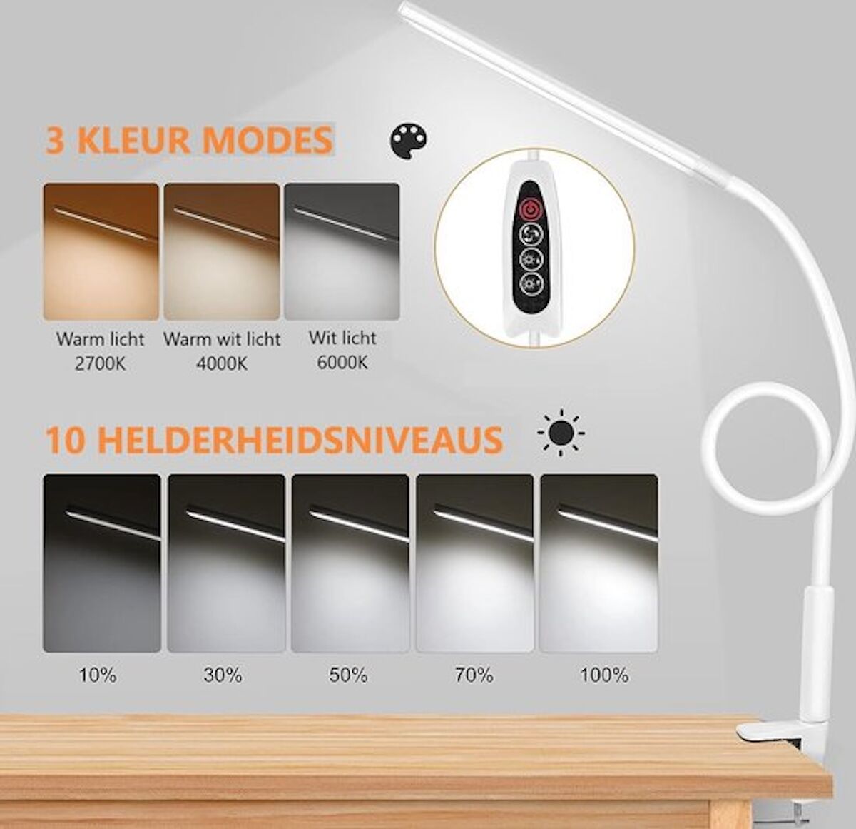 Flexibele bureaulamp led