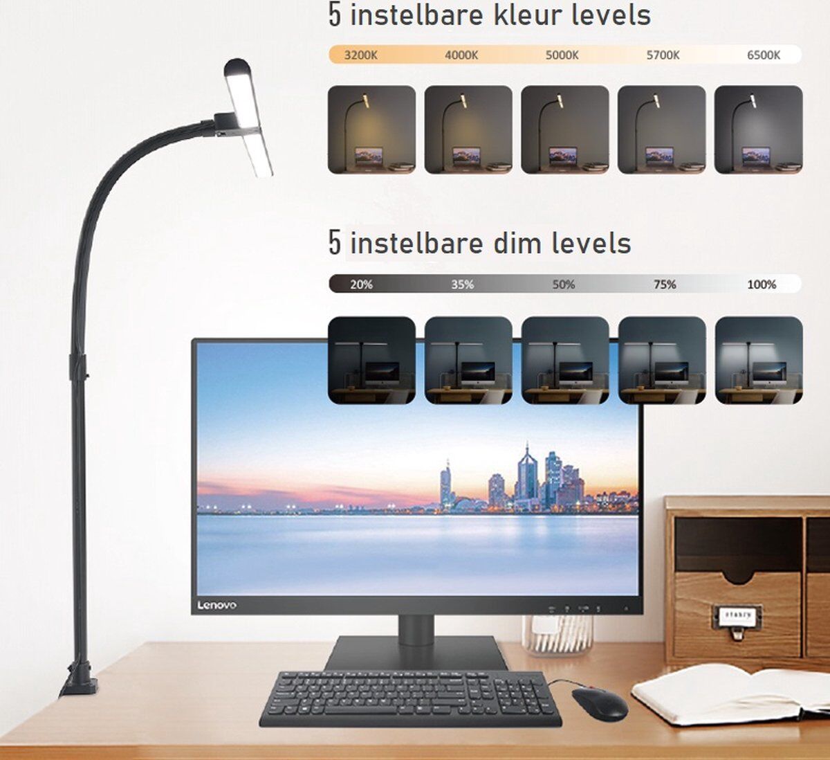 Bureaulamp led dimbaar