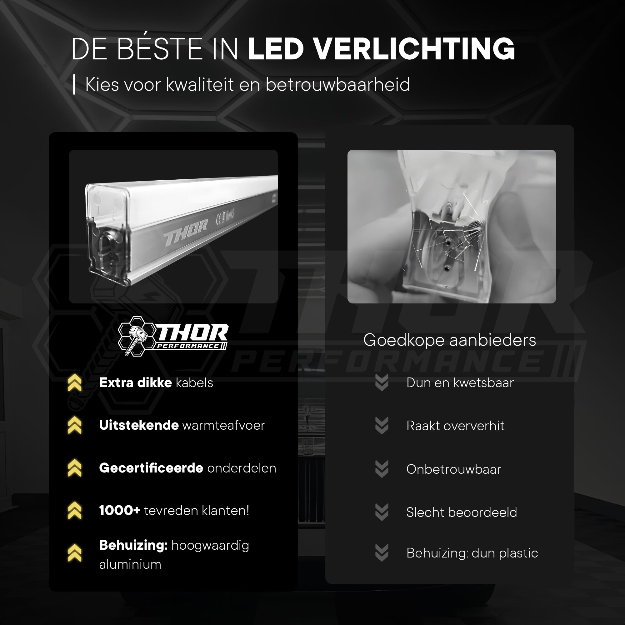 Hexagon plafond verlichting