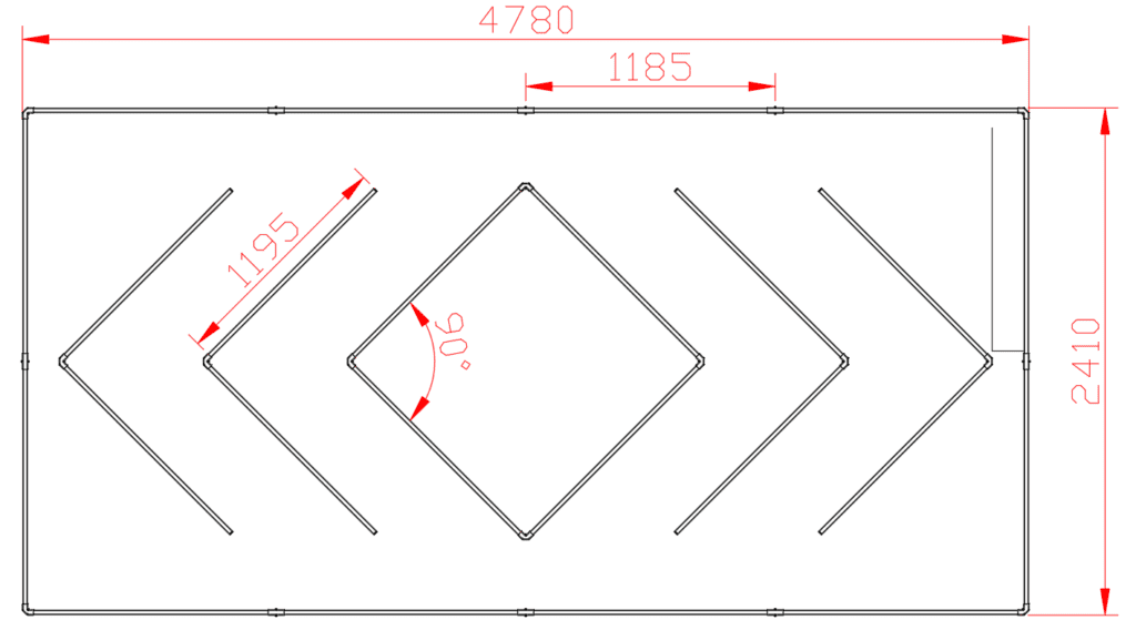 Hexagon garage verlichting