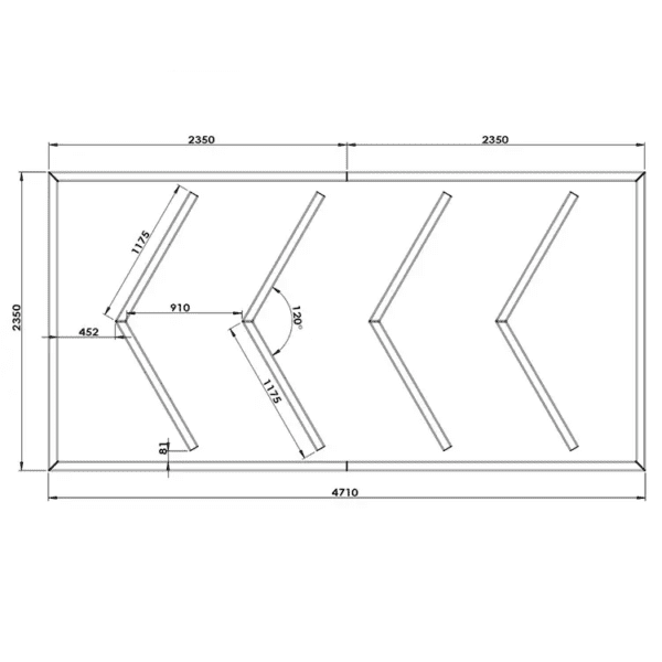 Hexagon garage verlichting