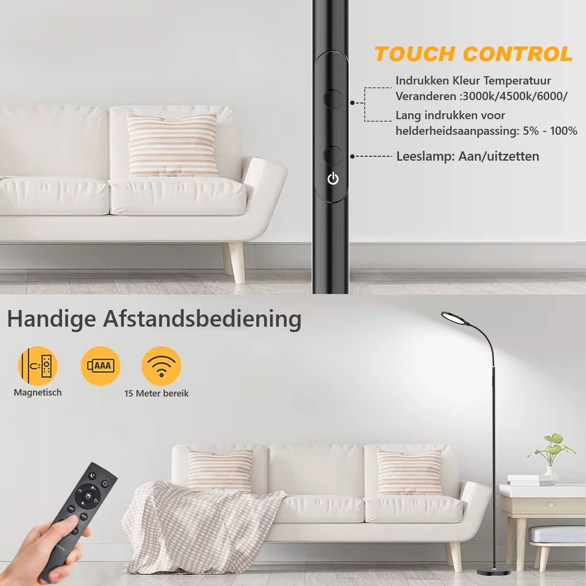 dimbare vloerlamp