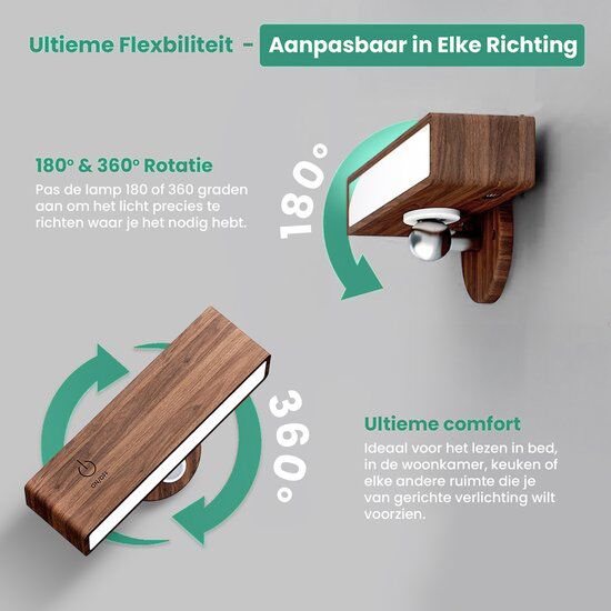 Draadloze Wandlamp – Oplaadbare Kastverlichting Touchbediening - Afbeelding 12