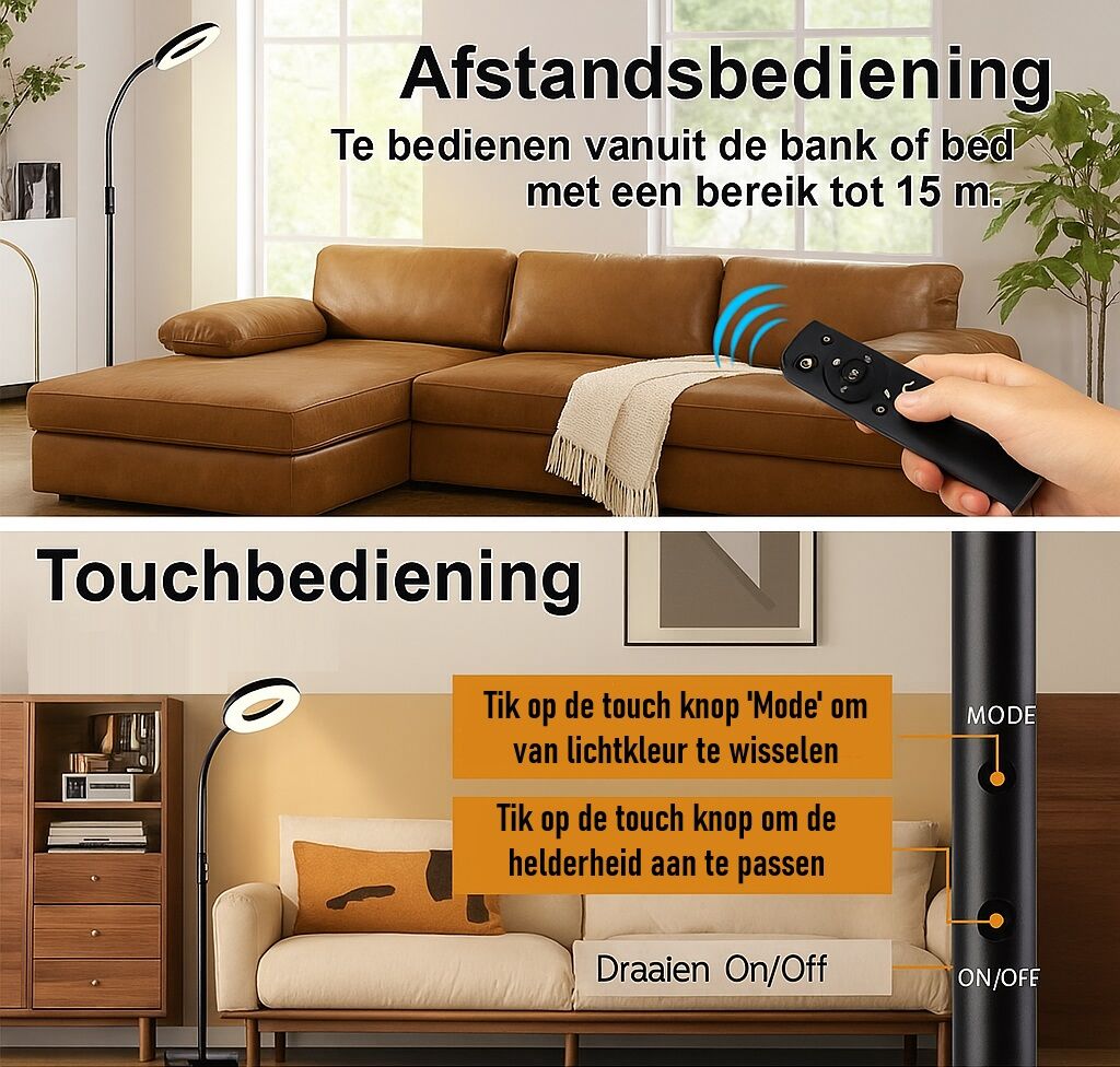 LED Vloerlamp Dimbaar