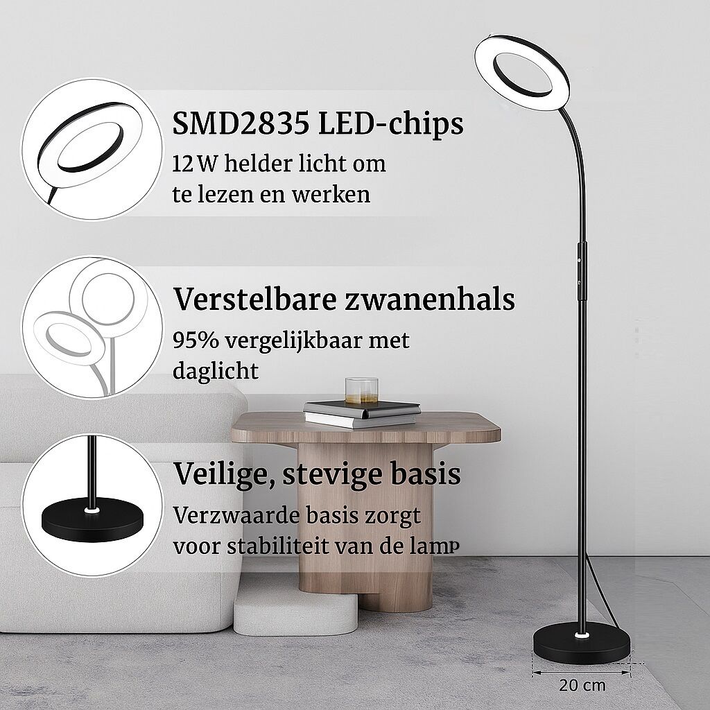 LED Vloerlamp Dimbaar